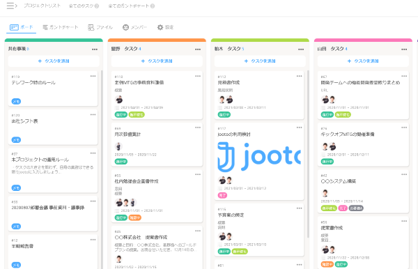 「Jooto」の画面イメージ